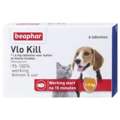 Beaphar Beaphar Vlo Kill Hond En Kat - Tot 11 Kg - 6 Tabletten