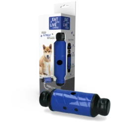 Eat Slow Live Longer Feed And Treat Roller - Blauw - L - 23 X ø 8 Cm -Hondenbenodigdheden Winkel eat slow live longer feed and treat roller blauw l 2