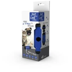 Eat Slow Live Longer Feed And Treat Roller - Blauw - S - 16,5 X ø 7 Cm -Hondenbenodigdheden Winkel eat slow live longer feed and treat roller blauw s 4