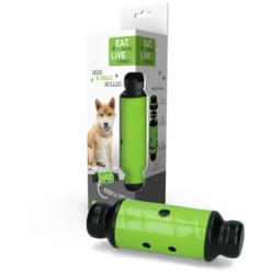 Eat Slow Live Longer Feed And Treat Roller - Groen - L - 23 X ø 8 Cm -Hondenbenodigdheden Winkel eat slow live longer feed and treat roller groen l 3