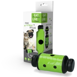 Eat Slow Live Longer Feed And Treat Roller - Groen - S - 16,5 X ø 7 Cm -Hondenbenodigdheden Winkel eat slow live longer feed and treat roller groen s 2