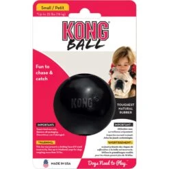 Kong Kong Bal Rubber Zwart -Hondenbenodigdheden Winkel kong kong bal rubber zwart 2