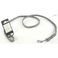 Tijssen Hondenriem Vetleer Grijs -Hondenbenodigdheden Winkel tijssen hondenriem vetleer grijs 2