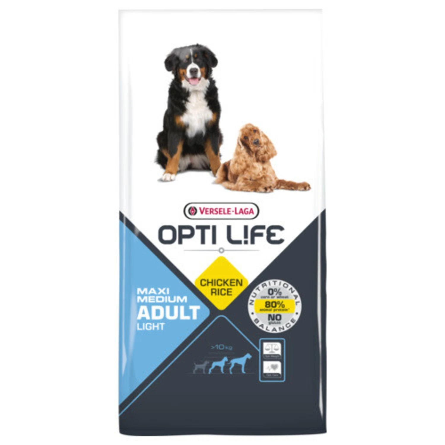 Versele-Laga Opti Life Hondenvoer - Adult Medium-Maxi Light - Chicken 12.5 Kilo 4 Versele-Laga Opti Life Hondenvoer - Adult Medium-Maxi Light - Chicken 12.5 Kilo - Afbeelding 2
